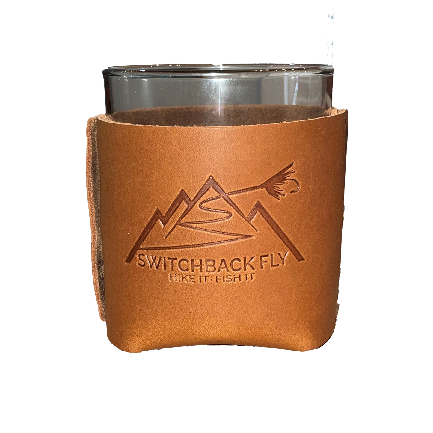 Leather Sleeve Bourbon Glass