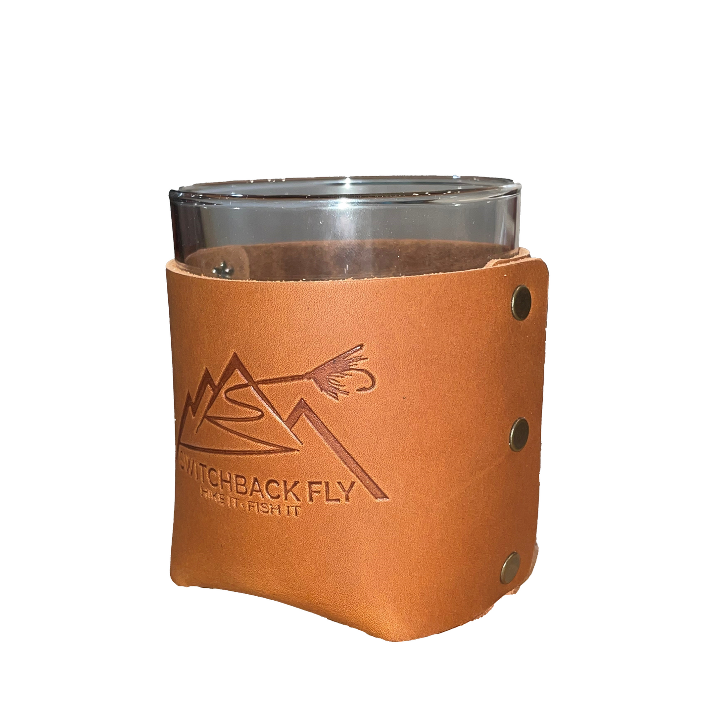 Leather Sleeve Bourbon Glass